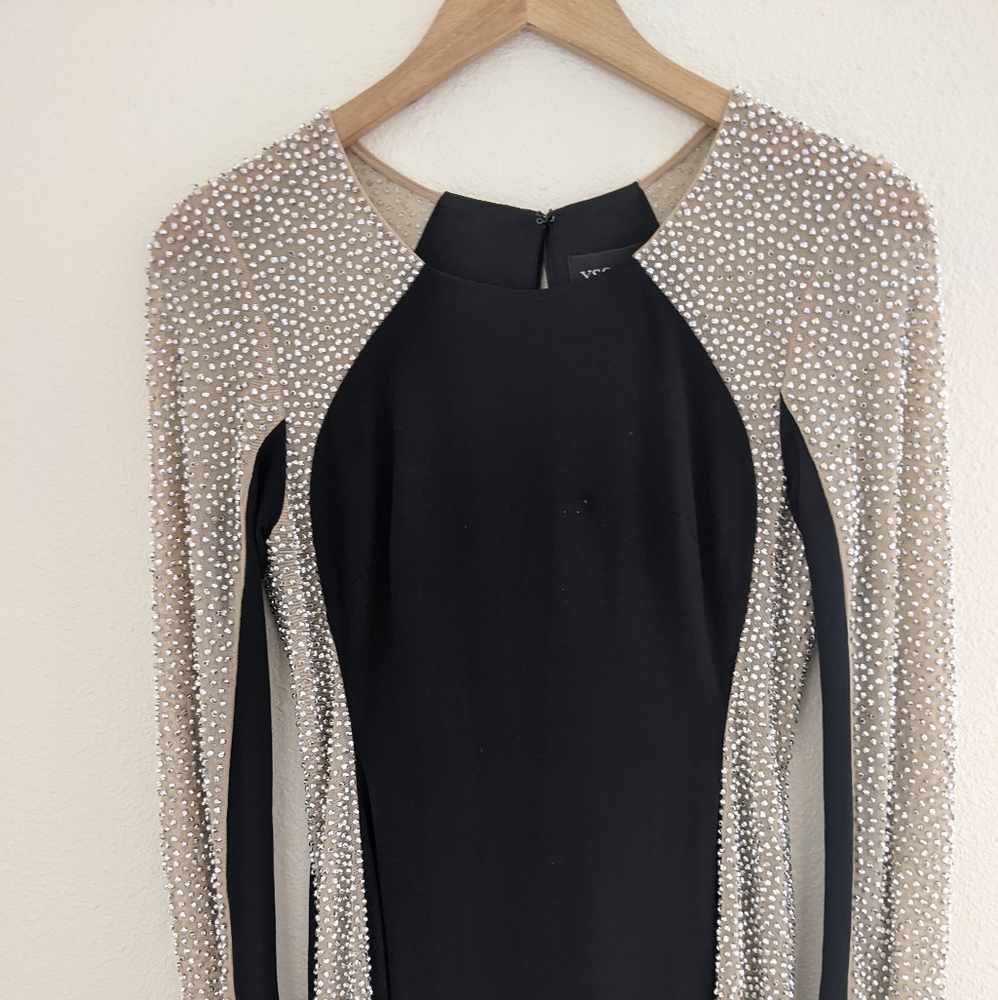 Formal skin tight rhinestone dress
